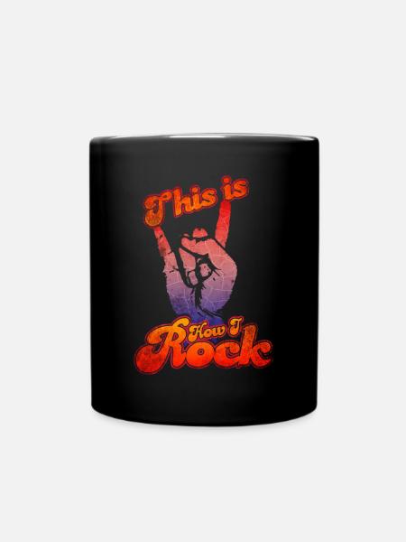 Rock and Roll Musik - Tasse einfarbig - Schwarz