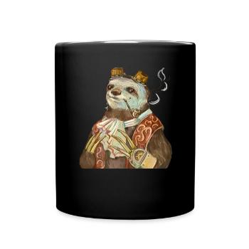 Steampunk Paresseux - Mug uni - noir - Devant