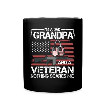 Ich Bin Ein Vater Opa Und Ein Erfahrener Vatertag - Tasse einfarbig - Schwarz - Vorne