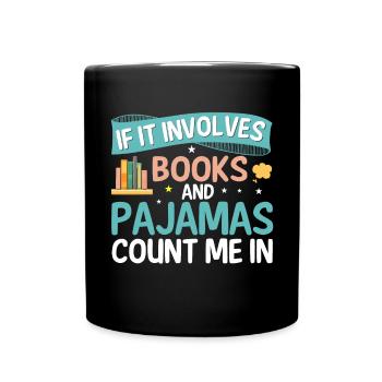 Es Ist Kein Horten, Wenn Es Bücher In - Tasse einfarbig - Schwarz - Vorne