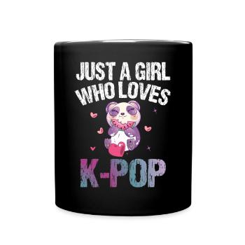 Nur Ein Mädchen, Das K-Pop, Koreanische Musik, - Tasse einfarbig - Schwarz - Vorne