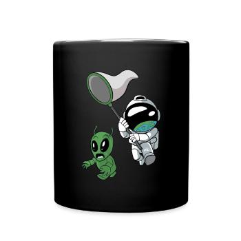 Astronaute Alien Außerirdischer - Mug uni - noir - Devant
