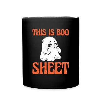 This Is Boo Sheet Ghost Ghost Shirt Halloween - Full Colour Mug - black - Front
