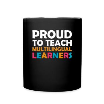 Fier d’enseigner aux apprenants multilingues - Mug uni - noir - Devant
