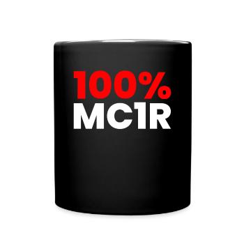 100% MC1R Chemise Cadeau Roux Roux - Mug uni - noir - Devant