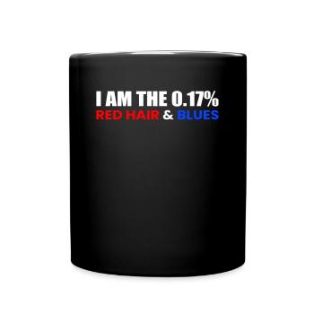 À 0,17% Redhead & Blue Eyes - Mug uni - noir - Devant