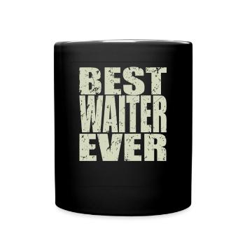 Best Kellner ever Kellner Geschenk - Tasse einfarbig - Schwarz - Vorne