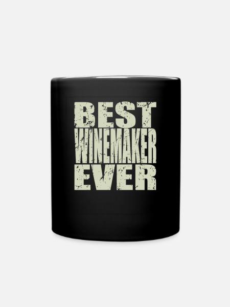 Best Winzer ever Winzer Geschenk - Tasse einfarbig - Schwarz