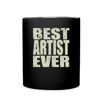 Best Artist ever Artist Gift - Full Colour Mug - black - Front