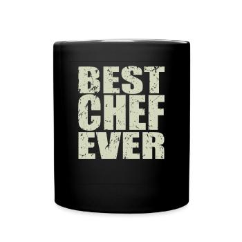 Best Chefkoch ever Chefkoch Geschenk - Tasse einfarbig - Schwarz - Vorne