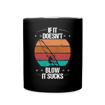 Planche à voile Si ça ne souffle pas ça craint WindsurferW - Mug uni - noir - Devant