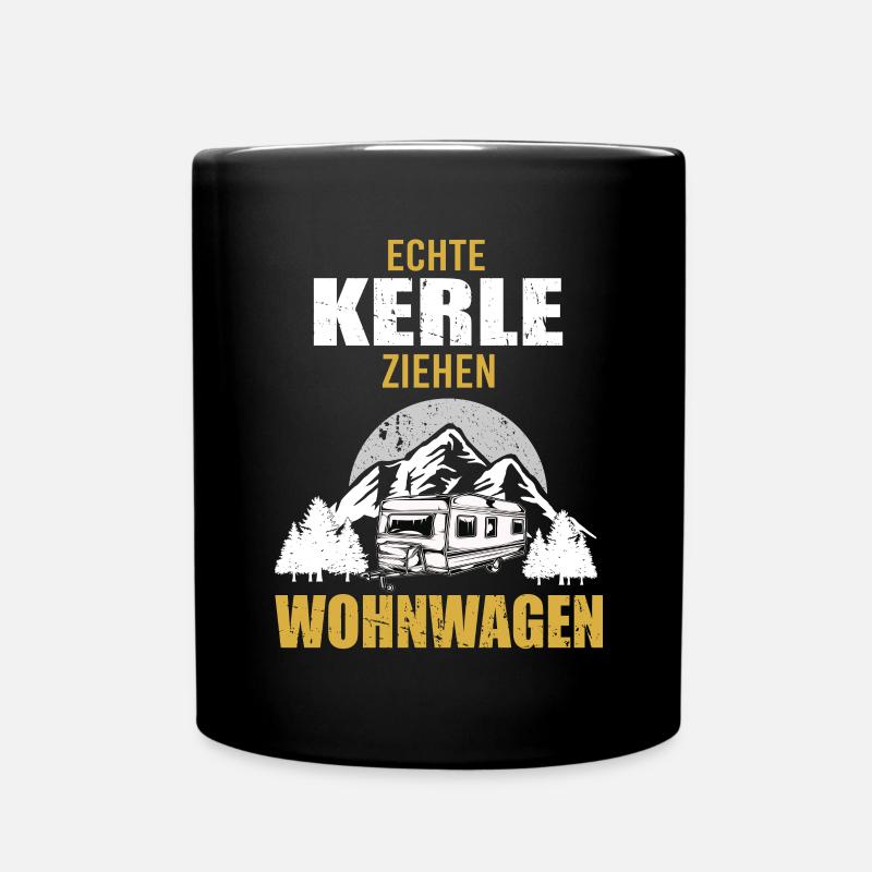 Wohnmobil Camping Zubehör - Tasse einfarbig - Schwarz