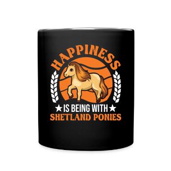 Shetland Pony Luck Shetland Pony Shetty - Mug uni - noir - Devant