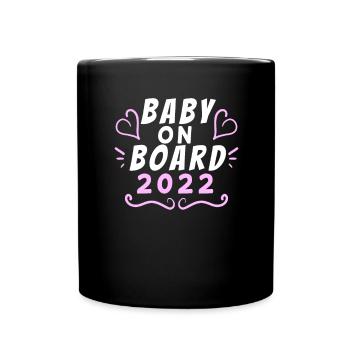 Bébé 2022 - Naissance Enceinte 2022 - Mug uni - noir - Devant