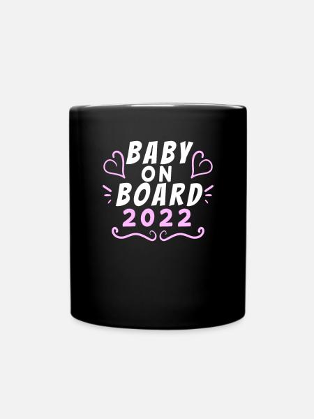 Baby 2022 - Geburt Schwanger 2022 - Tasse einfarbig - Schwarz