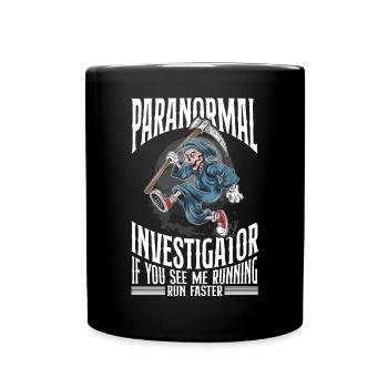 Ghost Hunter Paranormal Investigator - Full Colour Mug - black - Front