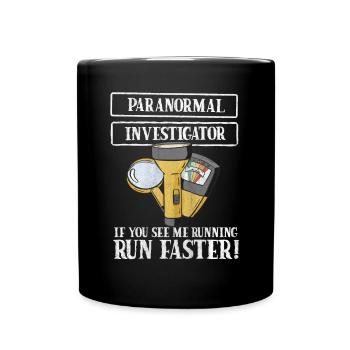 Ghost Hunter Paranormal Investigator - Full Colour Mug - black - Front