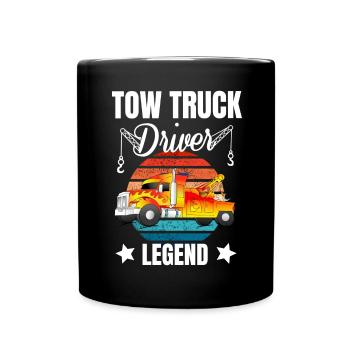 Légende du conducteur de dépanneuse de dépanneuse - Mug uni - noir - Devant