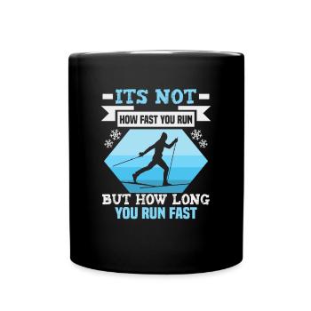 Cross-country biathlon cross-country skiers - Full Colour Mug - black - Front