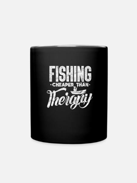 Angler - Tasse einfarbig - Schwarz