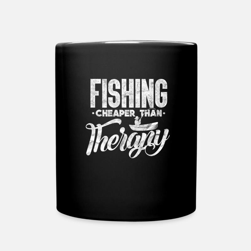 Angler - Tasse einfarbig - Schwarz