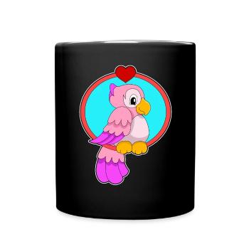 Parrot Heart - Full Colour Mug - black - Front