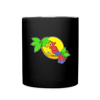 Parrot Coconut - Full Colour Mug - black - Front