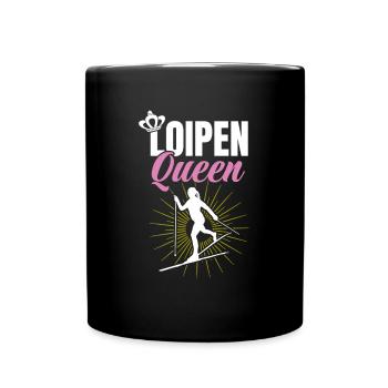 Cross-country biathlon cross-country skiers - Full Colour Mug - black - Front