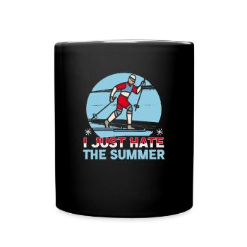 Cross-country biathlon cross-country skiers - Full Colour Mug - black - Front