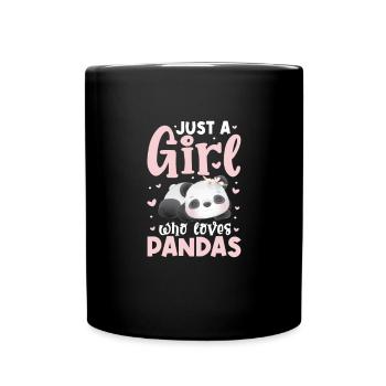 Panda Panda Bear Bear Animal Pandas Gift - Full Colour Mug - black - Front