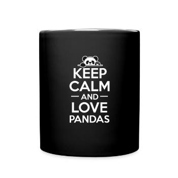 Panda Panda Bear Bear Animal Pandas Gift - Full Colour Mug - black - Front