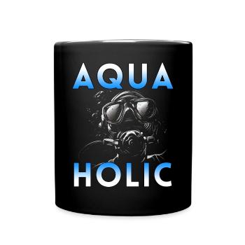 Apnea Diver Freediver Scuba Diver - Full Colour Mug - black - Front