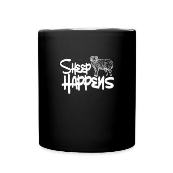 Sheep - Full Colour Mug - black - Front