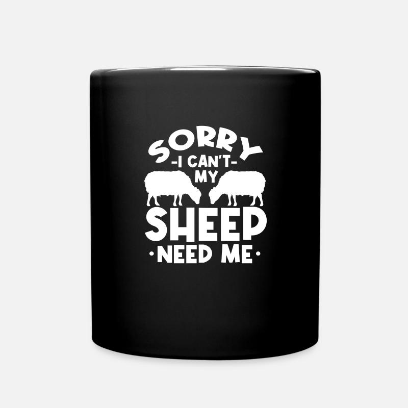 Schaf - Tasse einfarbig - Schwarz