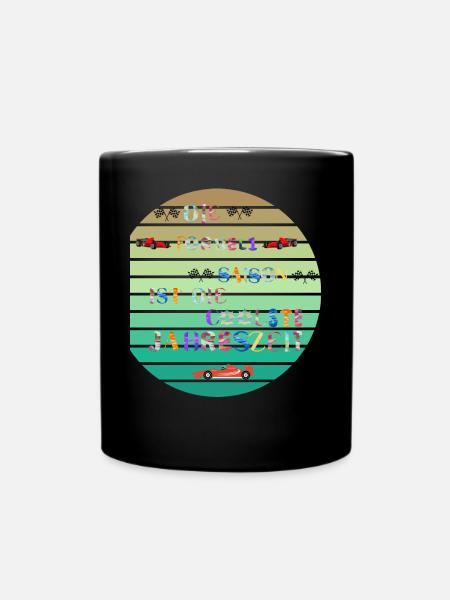 Die Top Sportart Saison ist die coole Formel eins - Tasse einfarbig - Schwarz