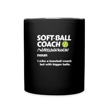 Joueur de softball Baseball Sport Pitcher Cadeau - Mug uni - noir - Devant