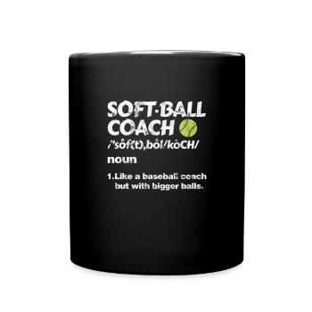 Entraîneur de softball - Mug uni - noir - Devant