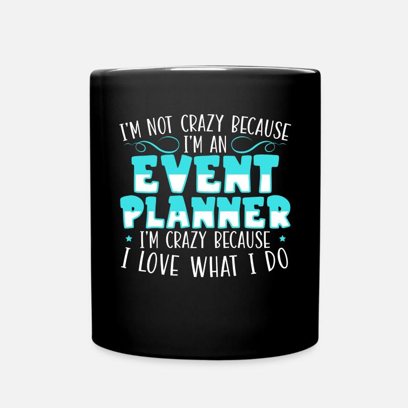 Eventmanagement-Veranstalter Eventplaner - Tasse einfarbig - Schwarz