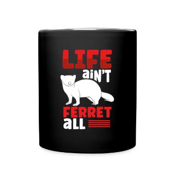 Vie de furet - Mug uni - noir - Devant
