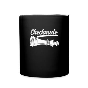 Roi Checkmate - Mug uni - noir - Devant