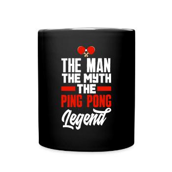 Fun Table Tennis Gift - Full Colour Mug - black - Front