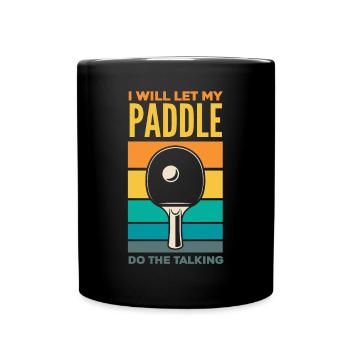 Fun Table Tennis Gift - Full Colour Mug - black - Front