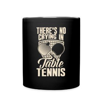 Fun Table Tennis Gift - Full Colour Mug - black - Front