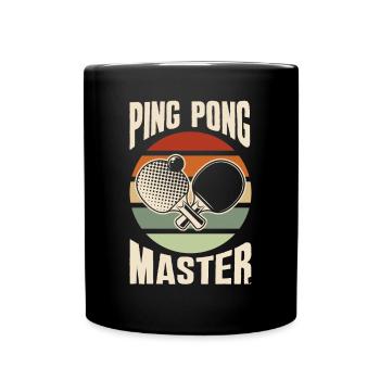 Fun Table Tennis Gift - Full Colour Mug - black - Front