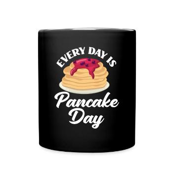 Funny Pancake Pancakes Gift - Full Colour Mug - black - Front