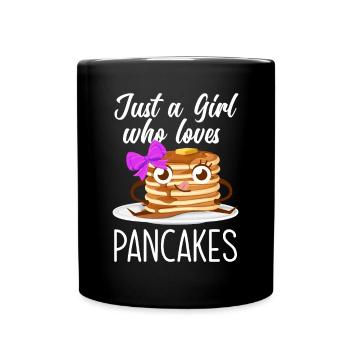 Funny Pancake Pancakes Gift - Full Colour Mug - black - Front