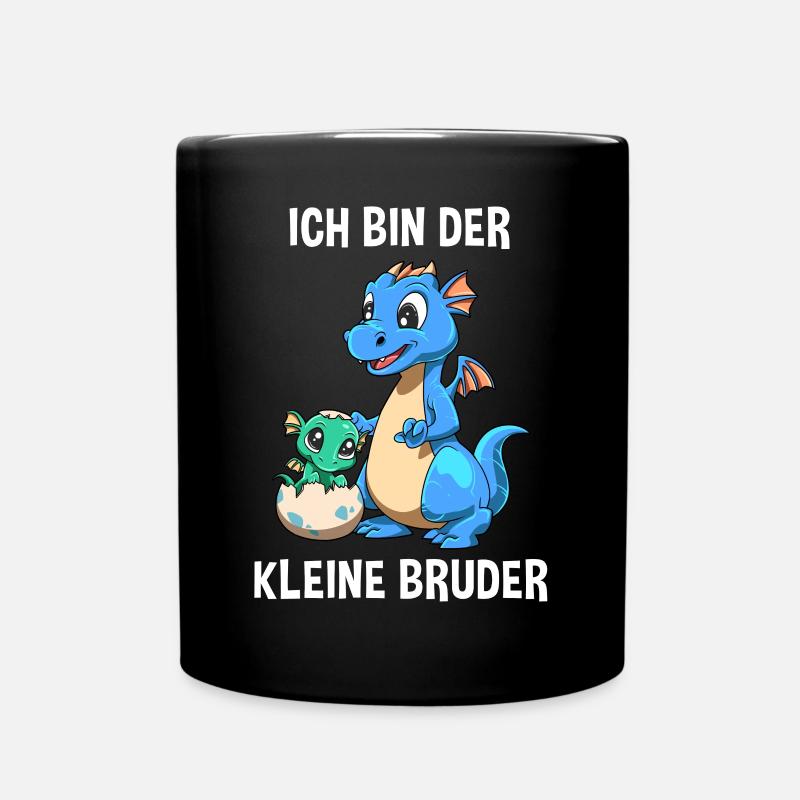 Drachen Kleiner Bruder - Ich bin der kleine Bruder - Tasse einfarbig - Schwarz