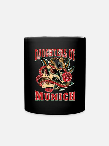 München Power-Frau daughters of München - Tasse einfarbig - Schwarz