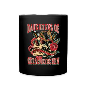Gelsenkirchen Power-Frau daughters of - Tasse einfarbig - Schwarz - Vorne
