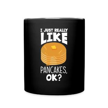 Funny Pancake Pancakes Gift - Full Colour Mug - black - Front